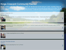 Tablet Screenshot of kingscrescentgarden.blogspot.com