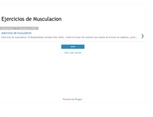 Tablet Screenshot of musculacion-de-ejercicios.blogspot.com