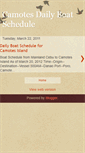 Mobile Screenshot of camotesboatschedules.blogspot.com