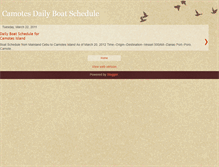 Tablet Screenshot of camotesboatschedules.blogspot.com