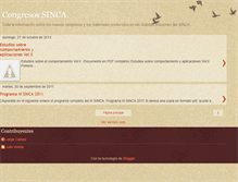 Tablet Screenshot of congresos-sinca.blogspot.com