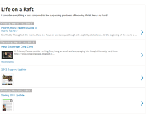 Tablet Screenshot of lifeonaraft.blogspot.com