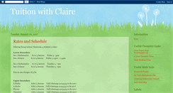 Desktop Screenshot of clairetuition.blogspot.com