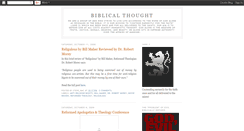 Desktop Screenshot of biblicalthought.blogspot.com