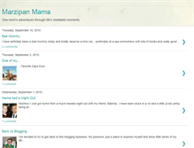 Tablet Screenshot of marzipanmama.blogspot.com