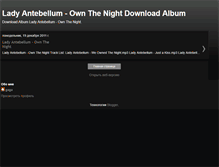 Tablet Screenshot of ladyantebellum-ownthenight.blogspot.com