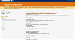 Desktop Screenshot of mylearningtrack.blogspot.com