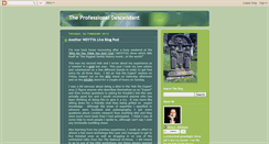 Desktop Screenshot of professionaldescendant.blogspot.com