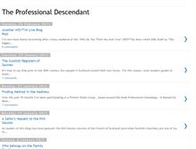 Tablet Screenshot of professionaldescendant.blogspot.com