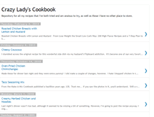 Tablet Screenshot of crazyladyinthekitchen.blogspot.com