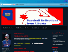 Tablet Screenshot of baseballinalberta.blogspot.com