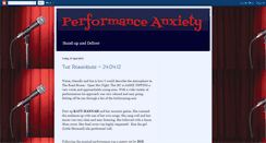 Desktop Screenshot of performanc3anxiety.blogspot.com