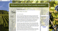 Desktop Screenshot of corksfinewinenewsletter.blogspot.com