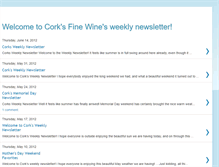 Tablet Screenshot of corksfinewinenewsletter.blogspot.com