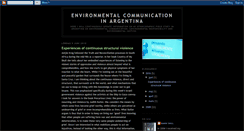 Desktop Screenshot of environmentalcommunicationinargentina.blogspot.com