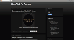 Desktop Screenshot of manchildscorner.blogspot.com