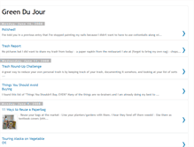 Tablet Screenshot of greendujour.blogspot.com