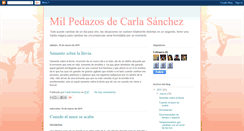 Desktop Screenshot of milpedazosdecarlasanchez.blogspot.com