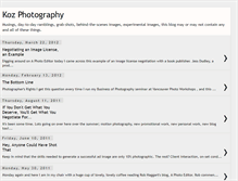 Tablet Screenshot of kozphotography.blogspot.com