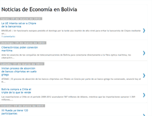 Tablet Screenshot of economiayfinanzasbolivia.blogspot.com