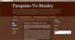 Desktop Screenshot of pacquiao-vs-mosleywatch.blogspot.com