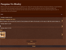 Tablet Screenshot of pacquiao-vs-mosleywatch.blogspot.com
