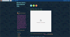 Desktop Screenshot of barbiedollseducationalsite.blogspot.com