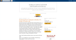 Desktop Screenshot of girlseducationinternational.blogspot.com