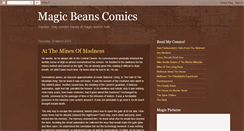 Desktop Screenshot of magicbeanscomics.blogspot.com