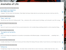 Tablet Screenshot of anomaliesoflife.blogspot.com