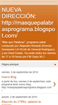 Mobile Screenshot of masquepalabrasfmpositiva.blogspot.com