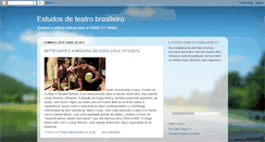 Desktop Screenshot of estudosdeteatrobrasileiro.blogspot.com