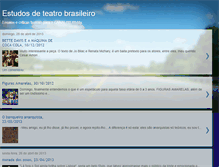 Tablet Screenshot of estudosdeteatrobrasileiro.blogspot.com