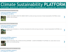 Tablet Screenshot of climatesustainabilityplatform.blogspot.com