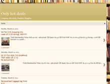 Tablet Screenshot of onlyhotdeals.blogspot.com