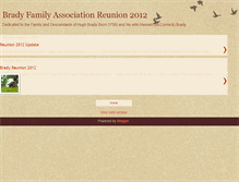 Tablet Screenshot of bradyfamilyassociation.blogspot.com