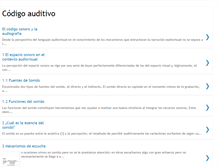 Tablet Screenshot of codigoauditivo.blogspot.com