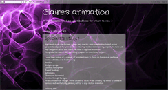 Desktop Screenshot of clairesanimation.blogspot.com