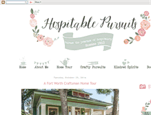 Tablet Screenshot of hospitablepursuits.blogspot.com