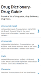 Mobile Screenshot of drugdictionary.blogspot.com
