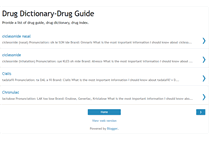 Tablet Screenshot of drugdictionary.blogspot.com