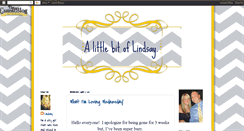 Desktop Screenshot of alittlebitoflindsay.blogspot.com