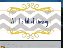 Tablet Screenshot of alittlebitoflindsay.blogspot.com