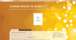 Desktop Screenshot of cinemabooksandmusic.blogspot.com