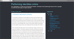 Desktop Screenshot of performingidentitiesonline.blogspot.com