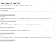 Tablet Screenshot of ohyeahdailydose.blogspot.com