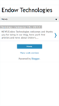Mobile Screenshot of endowtech.blogspot.com
