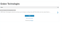 Tablet Screenshot of endowtech.blogspot.com