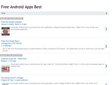 Tablet Screenshot of freeandroidappsbest.blogspot.com