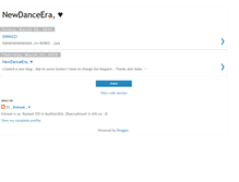 Tablet Screenshot of newdanceera.blogspot.com